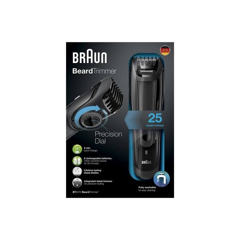 Braun Black Beard Trimmer Bt5070