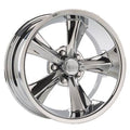 Rocket Racing R14-786145 Booster 17x8 Wheel, 5x4-3/4, 4-1/2 BS, Silver