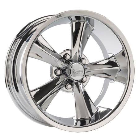 Rocket Racing R14-786145 Booster 17x8 Wheel, 5x4-3/4, 4-1/2 BS, Silver