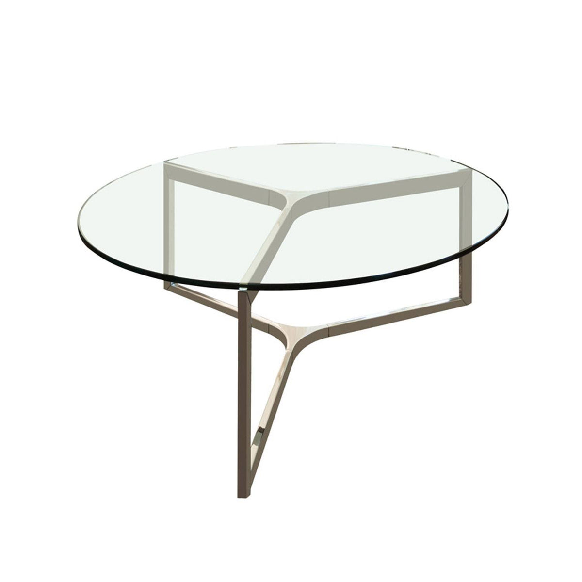 Dulles Glass 48 inch Round 3/8 inch Thick Tempered Glass Table Top, Clear