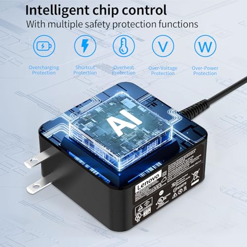 45W 20V 2.25A Power Adapter for Lenovo IdeaPad Flex 4 5 1130 1470 1570 110 320 330 100 100S 110S 330S for Yoga 710 100S-14IBR 710-14IKB 710-14ISK 710-15ISK PA-1450-55LL ADL45WCC Laptop Charger