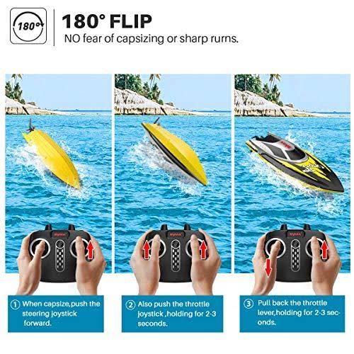 Remote Control Boat, Syma Q7 Boat for Pools and Lakes with 2.4GHz 25km/h High SP