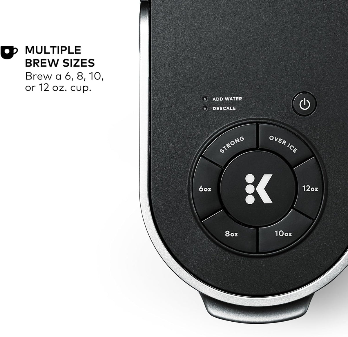 Keurig K-Supreme Single Serve K-Cup Pod Coffee Maker, MultiStream Technology, 4 Brew Sizes, 66oz Dual-Position Removable Reservoir, Black