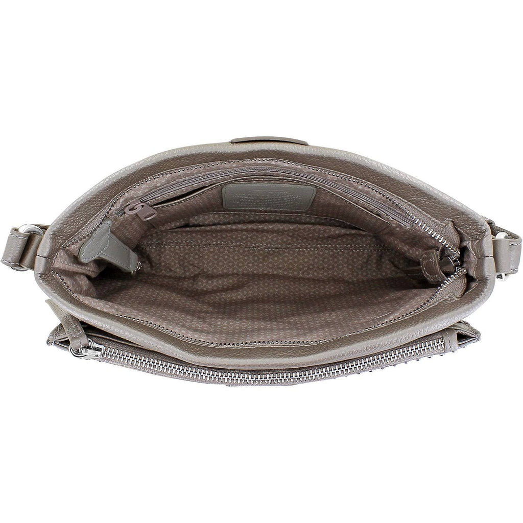 Brighton Jagger Cross Body Organizer Zinc Pearl