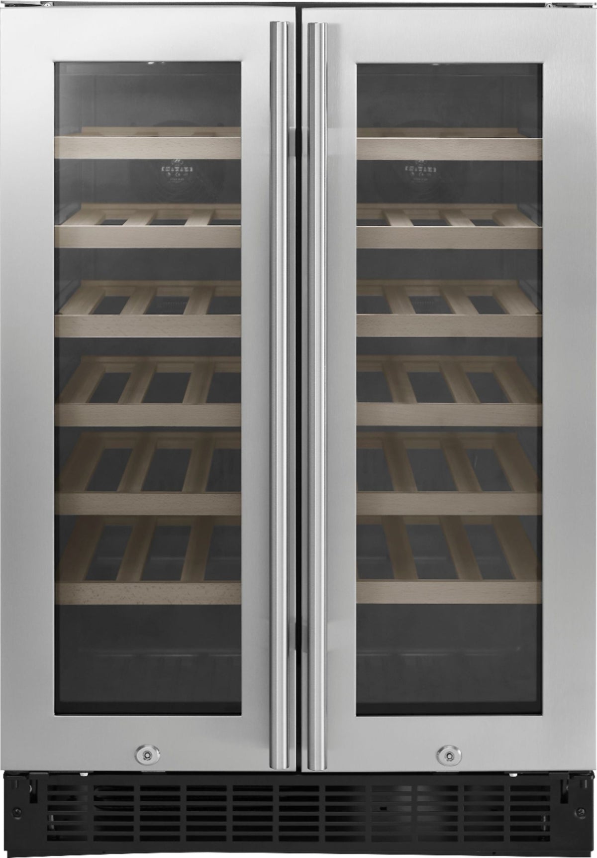 Insignia? - Dual Zone Wine and Beverage Cooler with Glass Doors - Stainless Steel