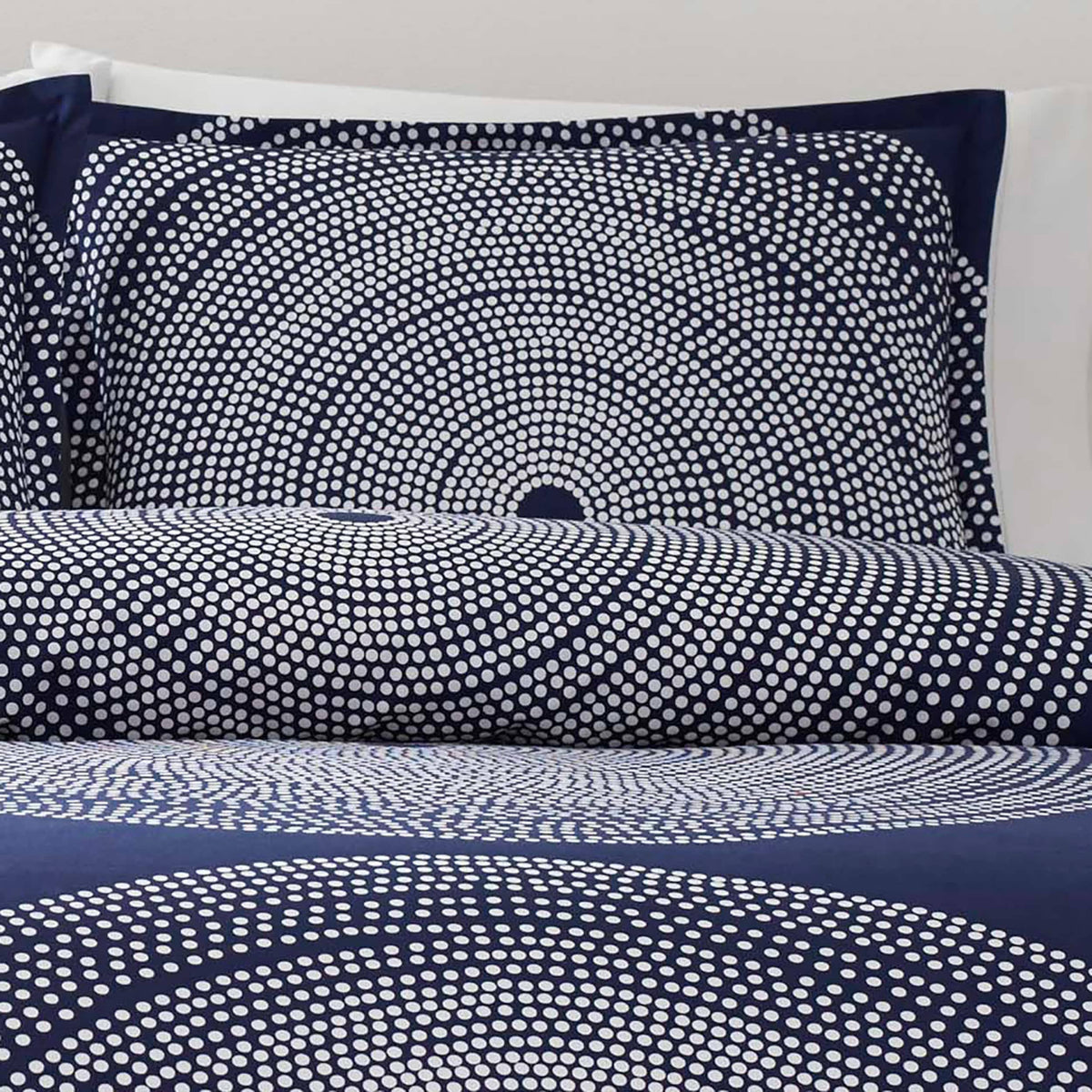 Marimekko 221439 Fokus Duvet Cover Set, Twin, Navy