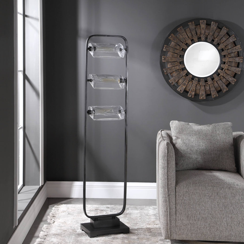 Uttermost 28194-1 Pilato Industrial Floor Lamp
