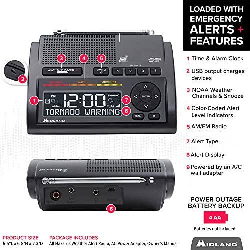 Midland WR400 Deluxe NOAA Weather Radio