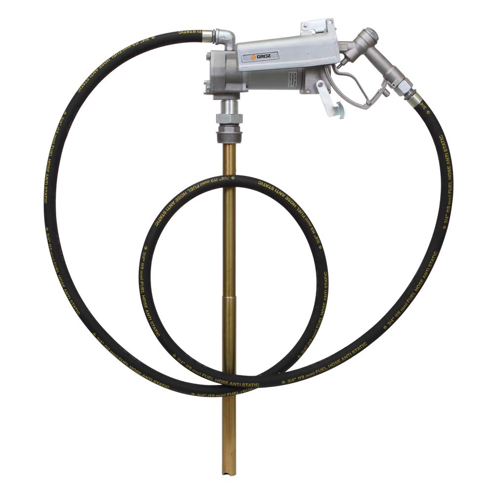 Groz 44040 12V Electric Fuel Pump, Explosion Proof, 15 GPM
