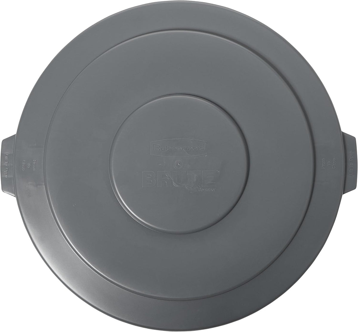 Rubbermaid Commercial FG265400GRAY BRUTE Heavy-Duty Round Waste/Utility Container, 55-gallon Lid ONLY, Gray