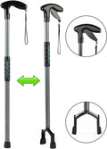 Handy Cane All-in-One Walking Aid with Built-In Reacher Grabber-Small