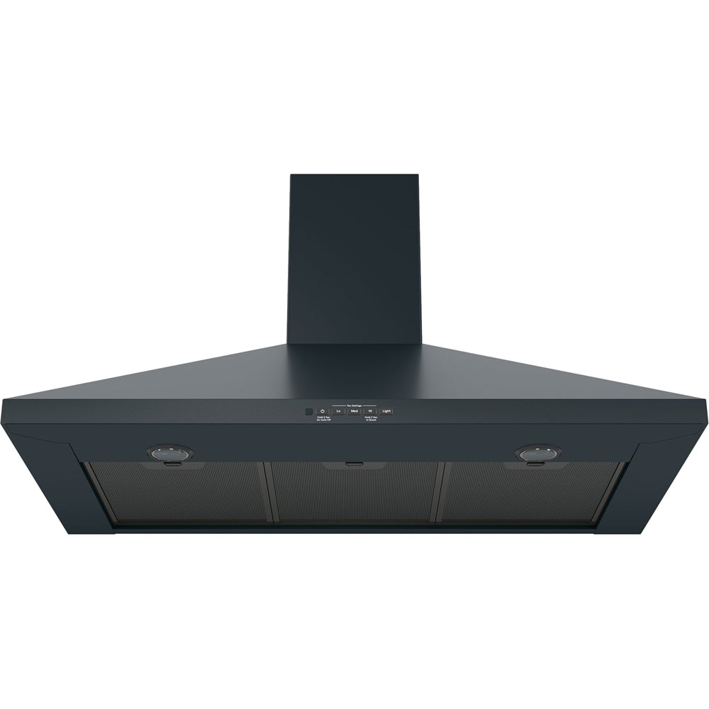 GE - 36 Convertible Range Hood - Black slate