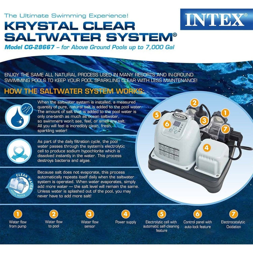 Intex Krystal Clear 7,000-gallon Saltwater System
