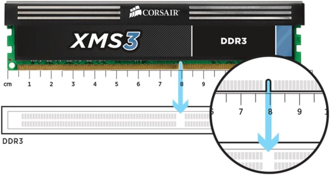 Corsair 16GB XMS3 (2x 8GB) DDR3 SDRAM 1600MHz 240-Pin 16 Dual Channel Kit DDR3 1600 (PC3 12800) CMX16GX3M2A1600C11