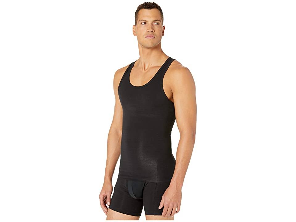 Spanx Cotton Compression Tank, L, Black