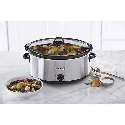 Crock-pot Scv700ss Stainless Steel 7-Quart Oval Manual Slow Cooker, 7 Quart
