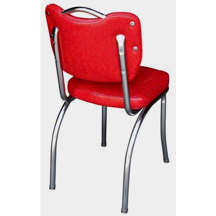 Richardson Seating Handle Back Diner Chair with 2x22 Box Seat Cracked Ice Grey