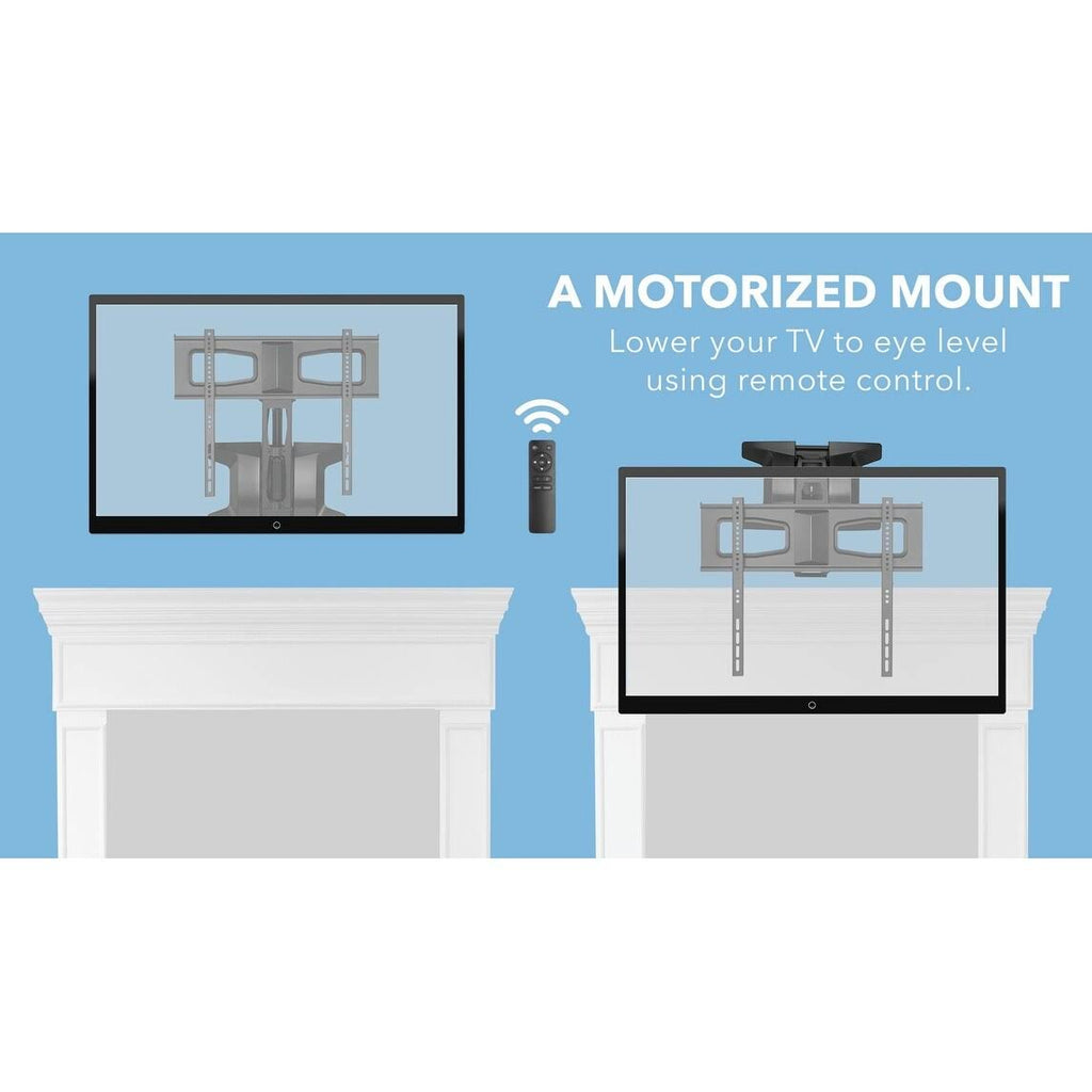 Motorized Fireplace TV Wall Mount | Fits 40-70 inch TV Screen | Mount It! MI-386