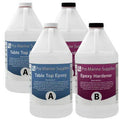 Pro Marine Supplies Crystal Clear Bar Table Top Epoxy Resin Coating for Wood Tabletop - 4 Gallon Kit