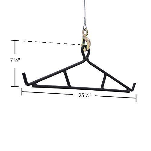 Kill Shot DEER-HOIST-SWIVEL Deluxe Hitch-Mounted Deer Hoist with Swivel u0026 Gambrel - 500 lb.