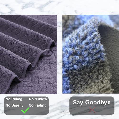 4 Pack Large Bath Towels Set 35x70 Black Oversized Bath Sheet Chair Towels, 600 GSM Ultra Soft & Absorbent Towels for Bathroom, Quick Dry Towel for Gym Hotel Camp Pool