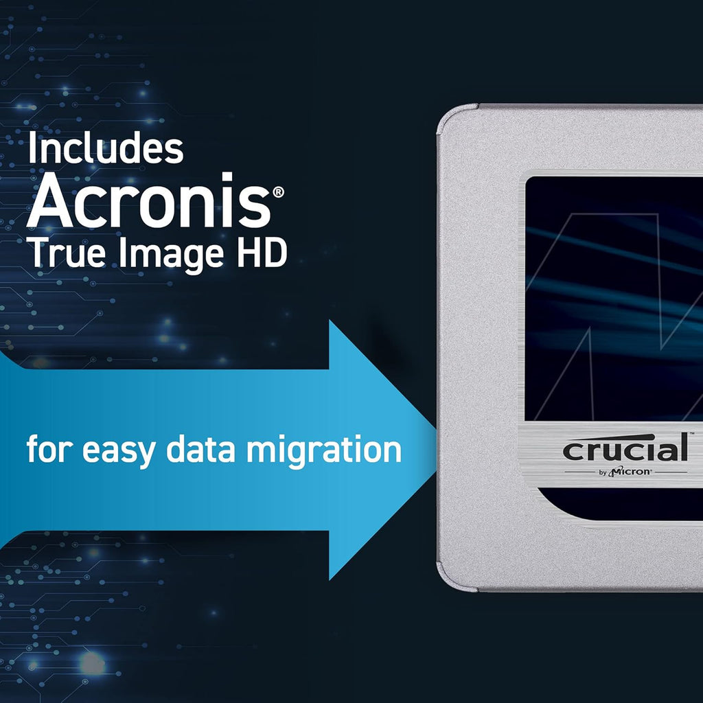 Crucial MX500 1TB 3D NAND SATA 2.5 Inch Internal SSD, up to 560MB/s - CT1000MX500SSD1(Z)