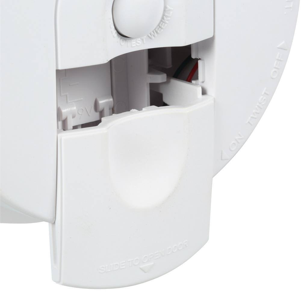 Firex Hardwire Smoke Detector 9V Battery Backup Front Load Battery Door (6-Pack)