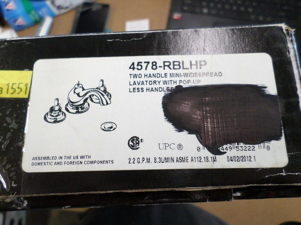 Delta 4578-RBLHP Leland Widespread Bathroom Faucet W/O Handles, Rubbed Bronze