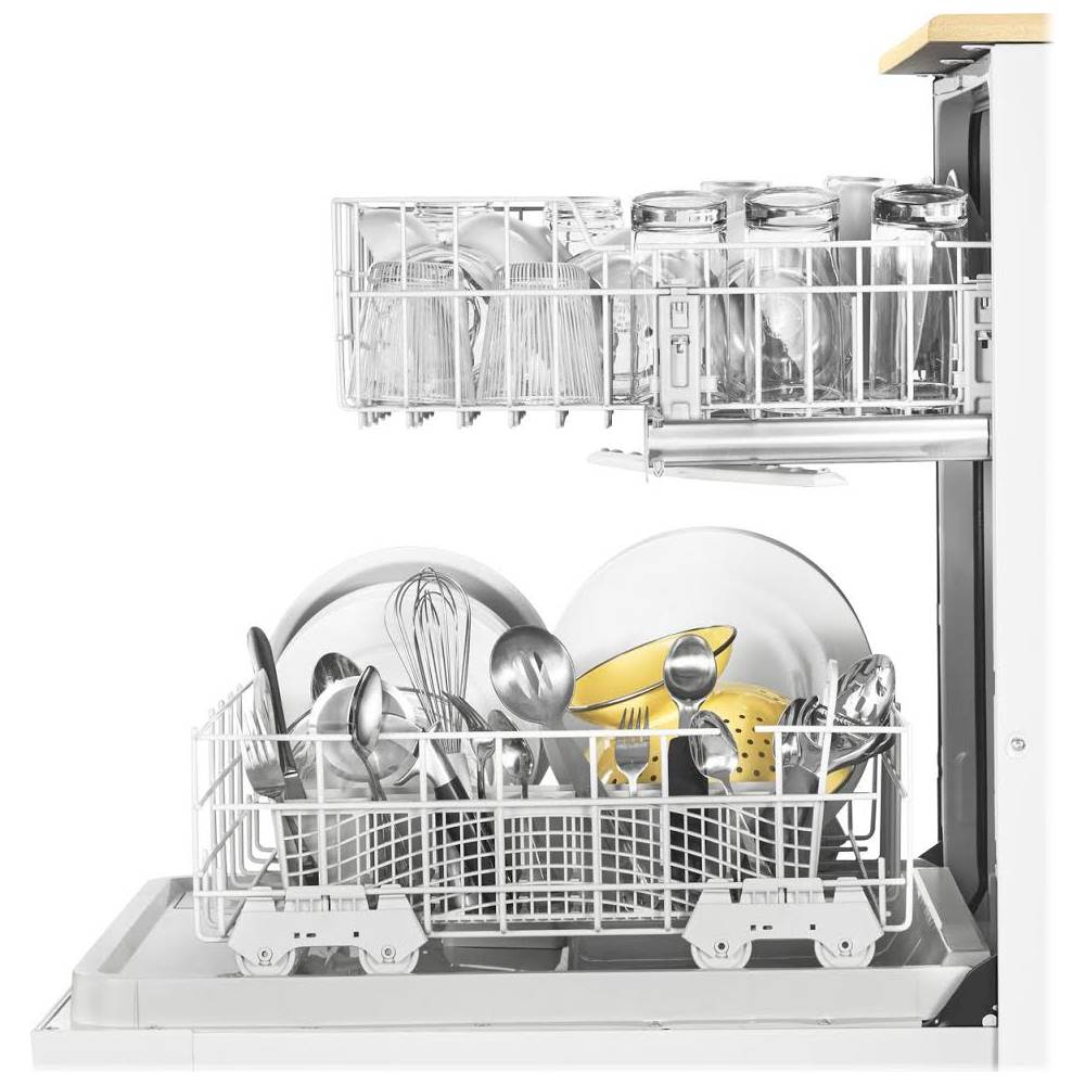 Whirlpool - 24 Front Control Tall Tub Portable Dishwasher - White