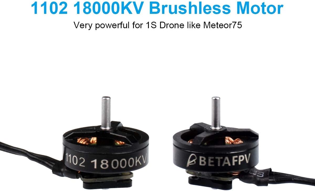 BETAFPV Meteor75 1S Brushless Whoop Drone TBS Crossfire with BT2.0 Connector F4 AIO 1S FC VTX 18000KV 1102 Motor C02 Camera for Tiny Whoop Micro FPV Racing Whoop Drone Quadcopter