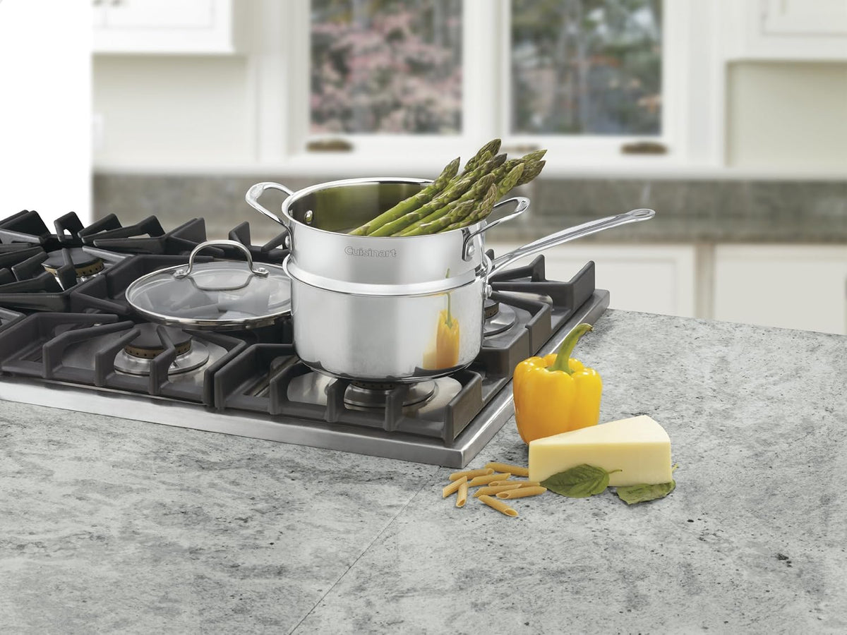 Cuisinart 77-35CG Chef's Classic Stainless 3-Piece 3-Quart Steamer Set