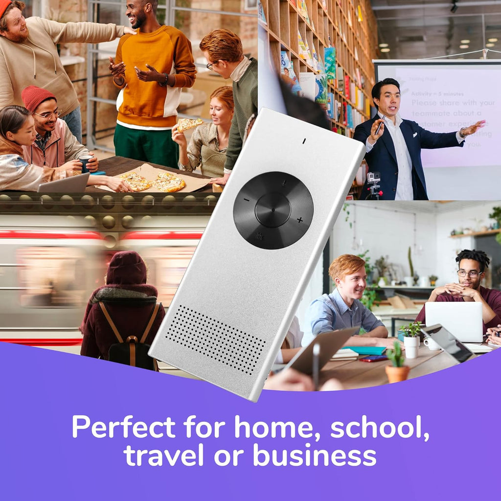 Muama Enence Instant Two-Way Translator. Portable Real-time Translation in 36 Different Languages. Perfect as a Pocket Dictionary and for Learning, Travel and Business Communications