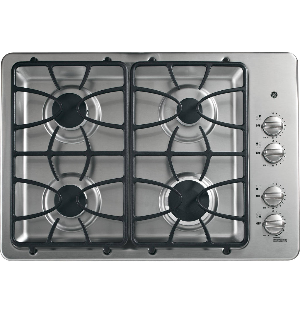 JGP333SETSS GE 30x22 Built-in Gas Cooktop - Stainless Steel