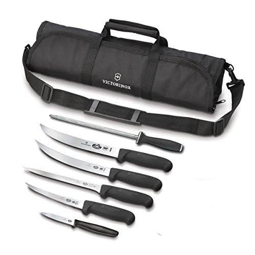 Victorinox Fibrox Black Natural 7 Piece Pro Competition BBQ Set