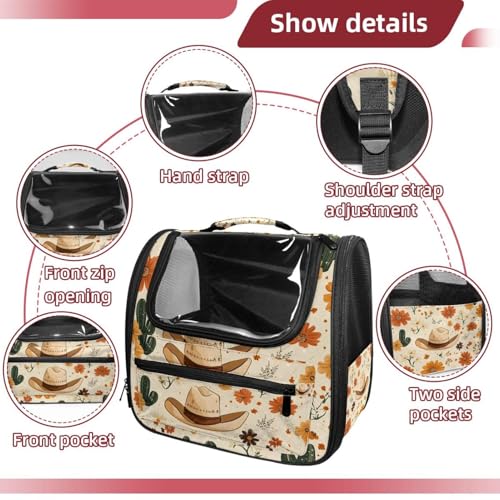 Halloween Pet Carrier Airline Approved Pet Carrier Bag Dog Carrier for Small Medium Cats Dogs Puppies Kitten