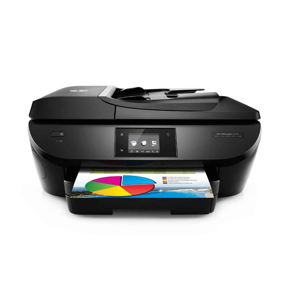HP Officejet 5740 Wireless All-In-One Inkjet Color Printer - Black