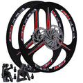 BBR Tuning 26 inch Heavy Duty 3 Spoke Motorized Bike Mag Wheel Set - Black