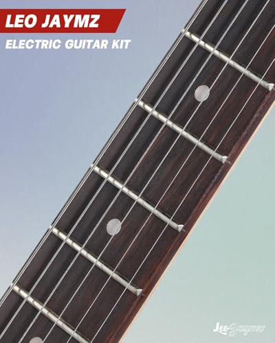 Leo Jaymz 39 Full Size ST Style Electric Guitar Starter Kit with SSH Pickup, 5W Portable Amp, Tuner, Gig Bag, Strap & Accessories (Violet Ocean)