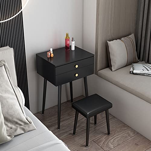 ENGENDER Makeup Vanity Vanity Table Set Flip Dresser Modern Minimalist Small Dresser for Bedroom Ladies Fashion Dresser Dresser with Drawers Vanity Table (Color : A, Size : L50cm)