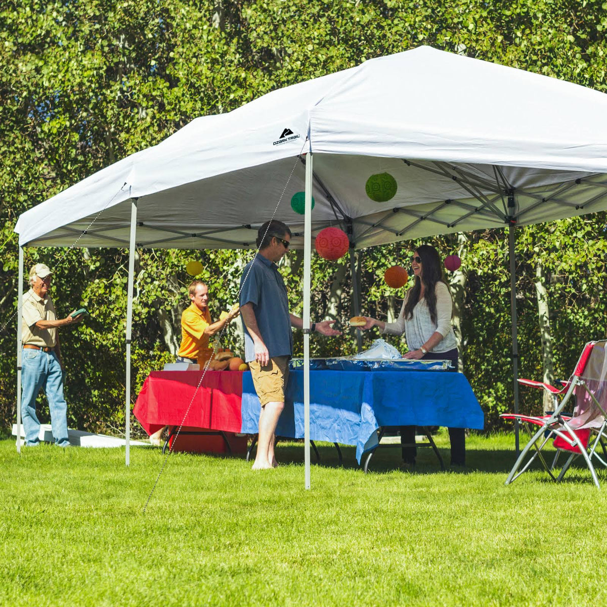 Ozark Trail 20x10 Straight Leg Instant Canopy (200 Sq. ft Coverage)