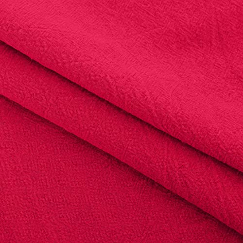Women's Cotton Linen Casual Summer Harem Pants Solid Color Loose Wide Leg Pant Comfortable Sweatpants with Pocket