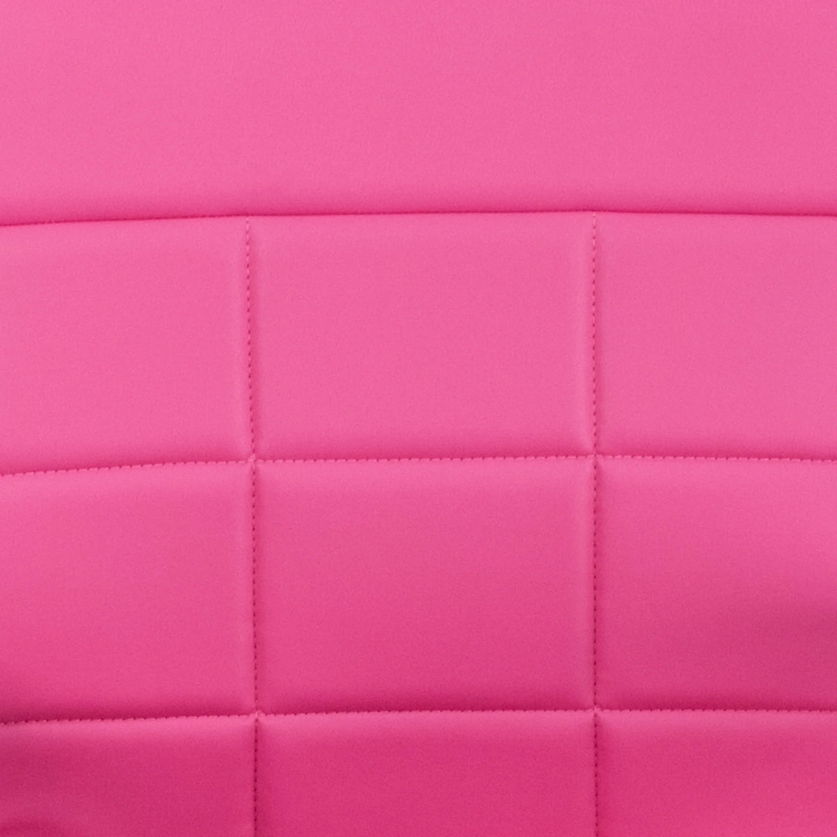Emma + Oliver Mid-Back Pink Vinyl Executive Swivel Office Chair with Chrome Base and Arms