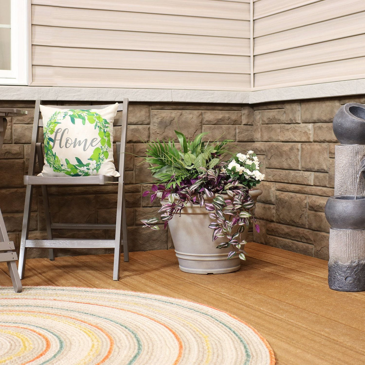 Sunnydaze Franklin Polyresin Outdoor Flower Pot Planter - 20