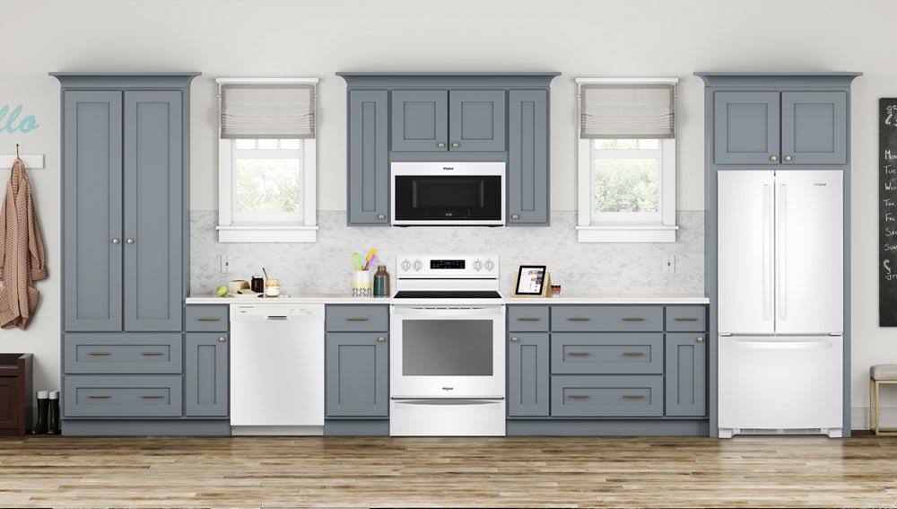 Whirlpool WMH78019HW 1100W Built-In Convection Microwave Hood Combo - 1.9 cu ft - White
