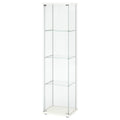 IKEA - Detolf Glass-Door Cabinet, White, 16 3/4x64 1/8