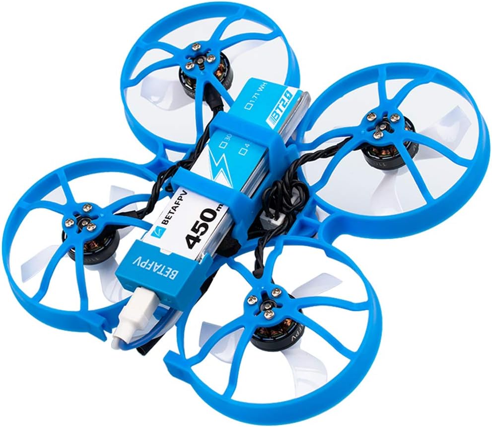 BETAFPV Meteor75 1S Brushless Whoop Drone TBS Crossfire with BT2.0 Connector F4 AIO 1S FC VTX 18000KV 1102 Motor C02 Camera for Tiny Whoop Micro FPV Racing Whoop Drone Quadcopter