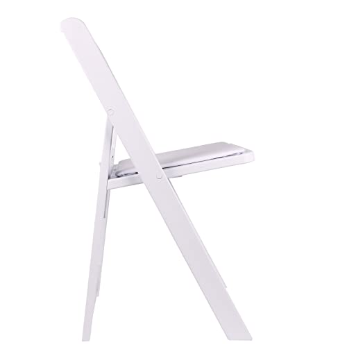 BTEXPERT Set of 4, Resin Folding Chair Vinyl Padded Seat Indoor Outdoor Lightweight Set for Home Event Party Picnic Kitchen Dining Church School Weddings