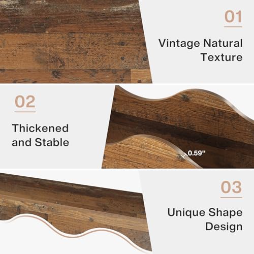 Tribesigns 63 Inches Farmhouse Console Table with Storage, Couch Table Behind Sofa, Long Entryway Sofa Station, Narrow Console Stand, Hallway Stand for Entryway Living Room, Brown