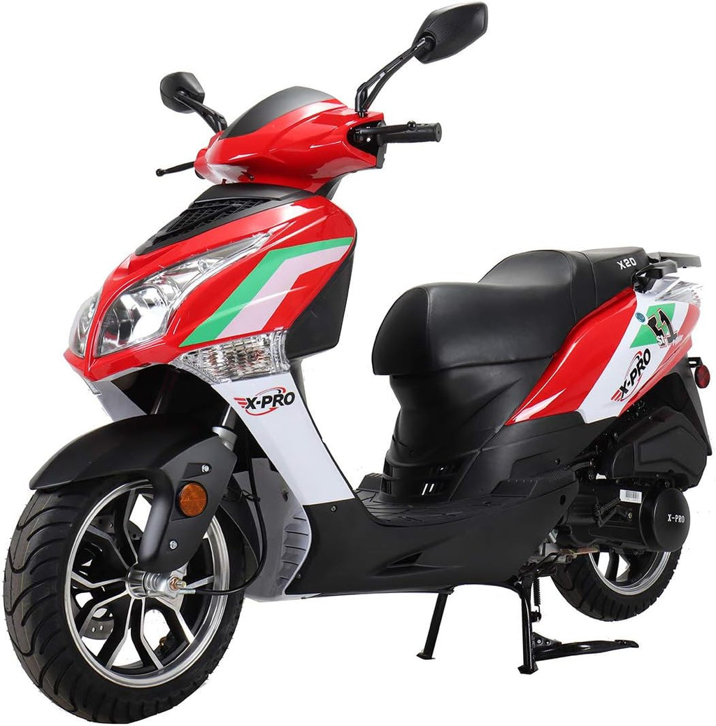 Vehicles X20 150cc Moped Scooter Street Scooter Gas Moped 150cc Adult Scooter Bike with 13 Aluminum Wheels!