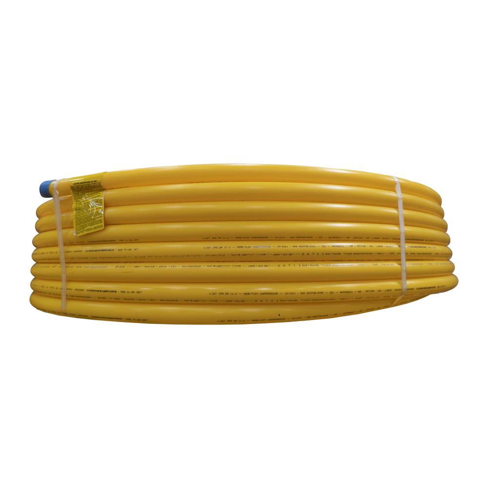 Home-Flex Underground IPS Yellow Poly GAS Pipe (1, 500)